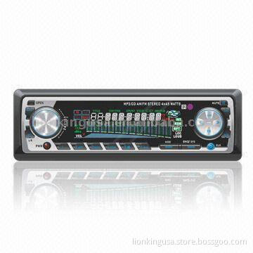 Car MP3/CD Receiver with Fold-down and Detachable Panel